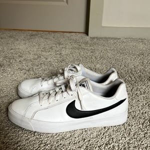White Nike Blazers